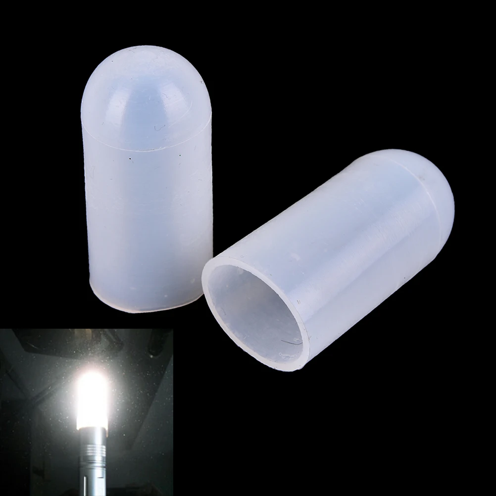 

2pcs Max Inner Diameter 20mm LED Flashlight White Diffuser For Convoy S2/S2+/S3/S5/S6/C8/M1/M2 Flashlight Lamp Cover