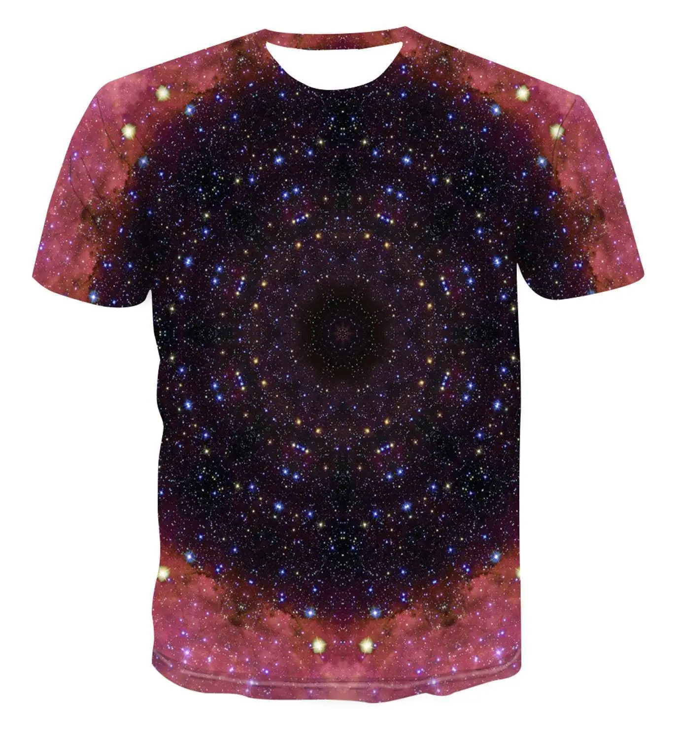 

2020 Summer Fashion 3d Printing Color Vortex Short Sleeve T -Shirt Men 'S 3d T -Shirt Multi Color Series Optional S -6xl