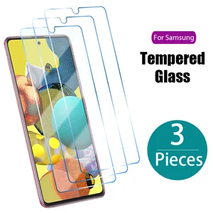 Закаленное стекло для Samsung A50, A70, A20, A21S, A51, A71, A31, A30, A40, A12, Samsung Galaxy S7, S6, S5, A20e, 3 шт.