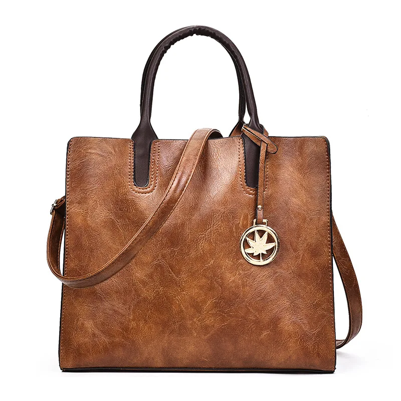 Женская сумка для покупок комплект из 3 предметов кожаная дамская сумочка +