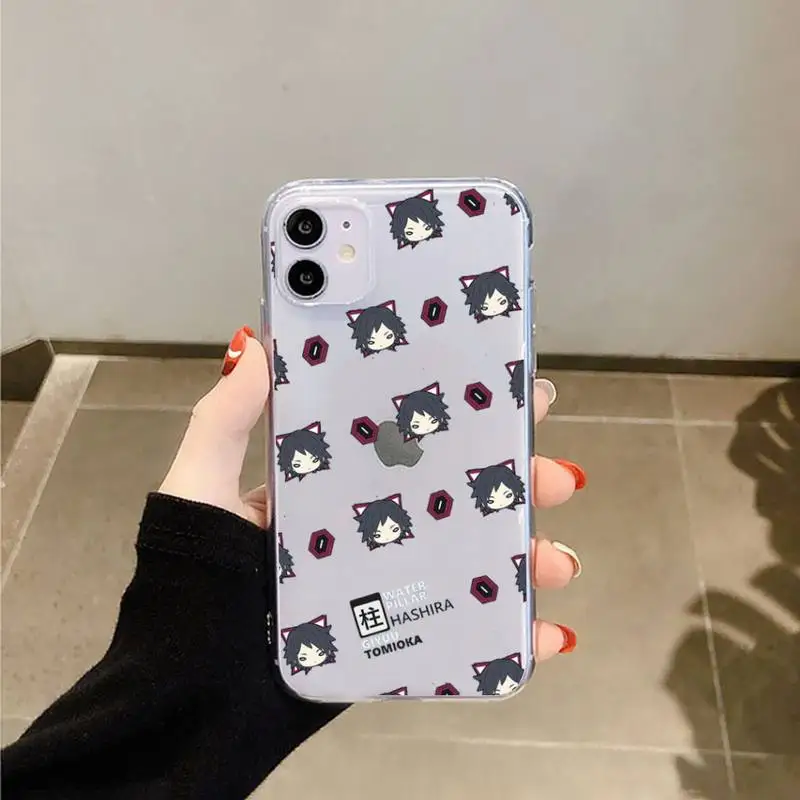 

Demon Slayer Kimetsu No Yaiba Phone Case Transparent soft For iphone 5 5s 5c se 6 6s 7 8 11 12 plus mini x xs xr pro max