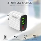Зарядное устройство USB, 5 В, 3 а, с цифровым дисплеем, многофункциональное, прочное, удобное, настенное зарядное устройство USB