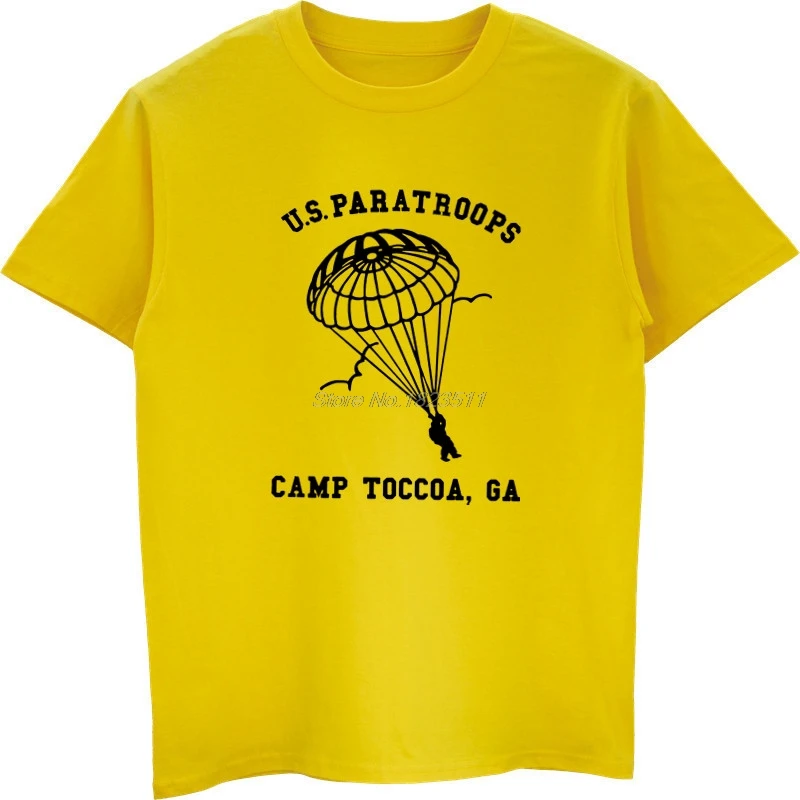 Новая летняя стильная модная футболка армии США для парашютистов тренировочный
