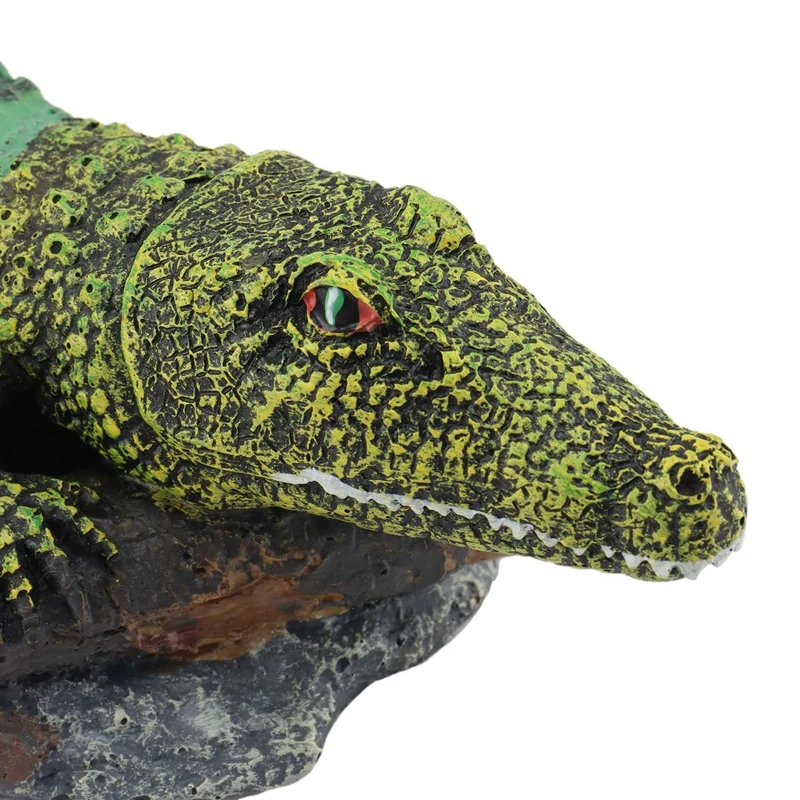 Кислородный насос для аквариума украшение из смолы под крокодила проекционный