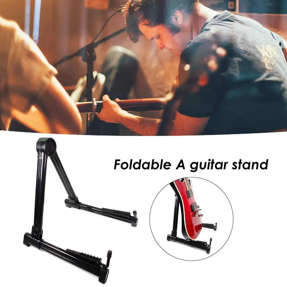 universal faltbare gitarre stehen tragbare eine typ akustische gitarre elektrische bass halter musik instrument stativ zubehör free global shippi
