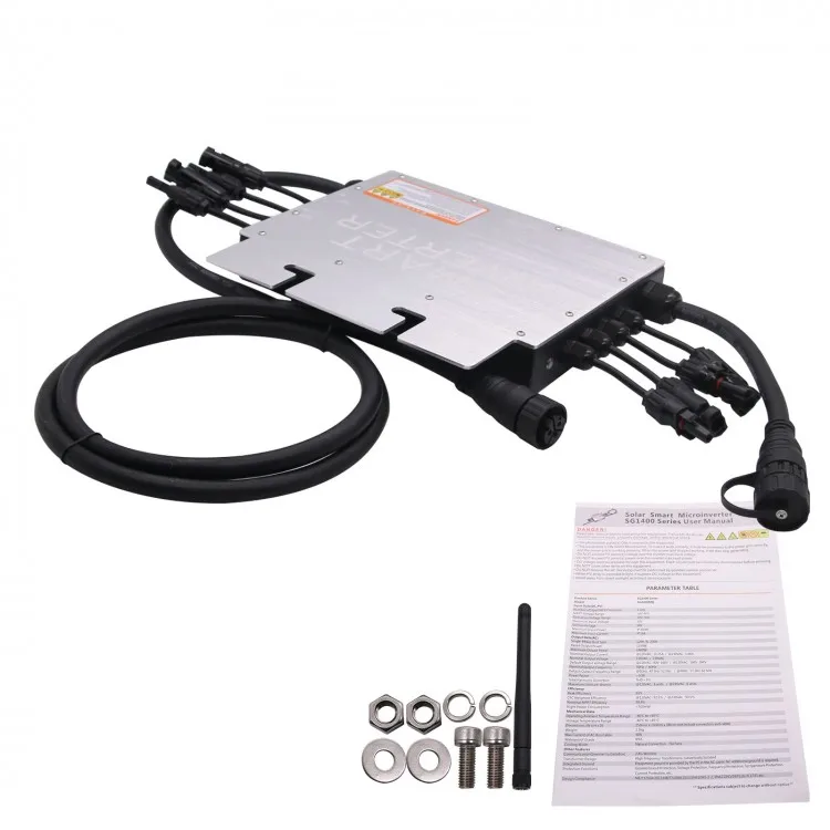 

SG1400MQ Solar Microinverter Solar Panel Micro Inverter Max Output Power 1400W