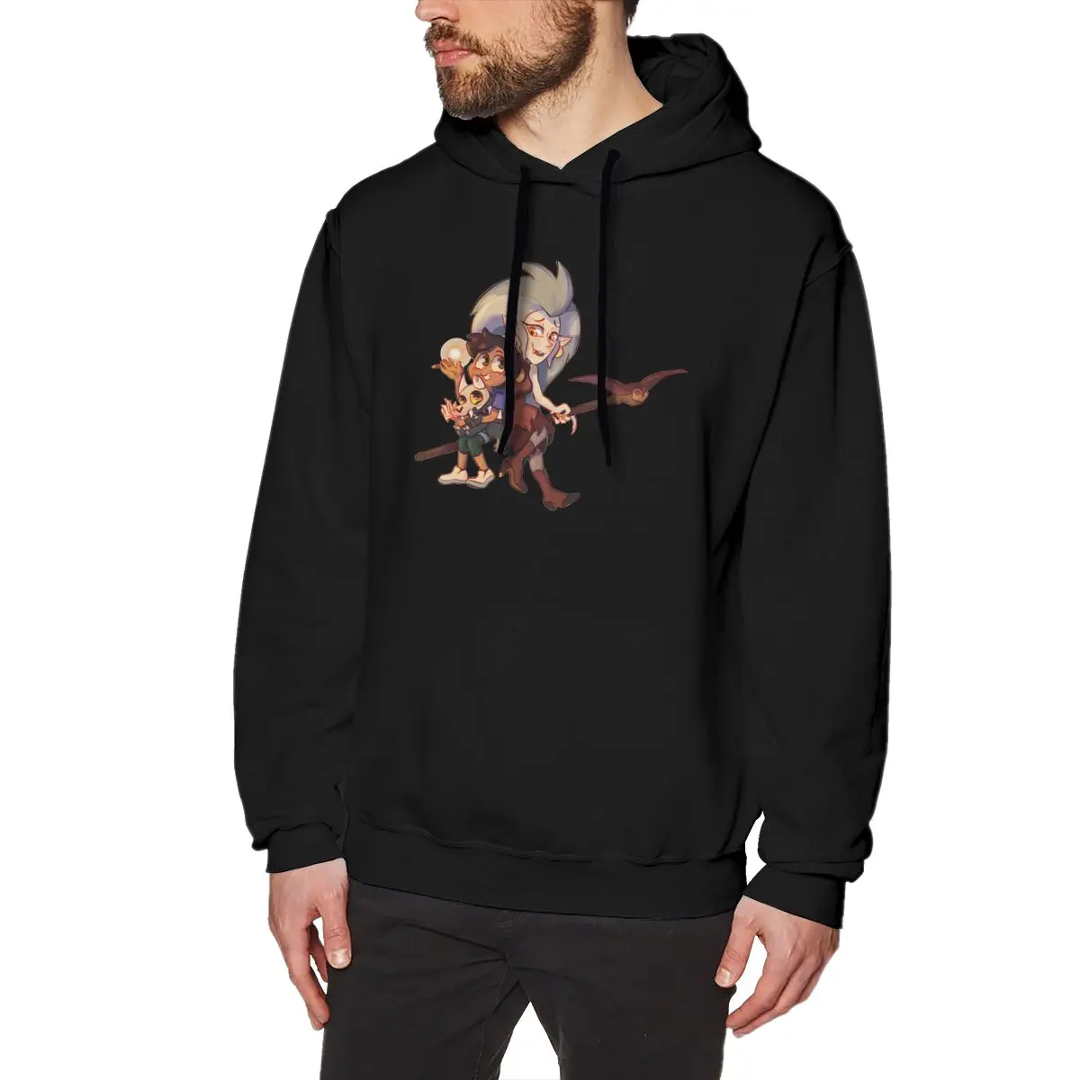 

Men's The Owl House Hoodies Summer Purified Cotton Hooded Sweatshirts Unique Hooded Tops