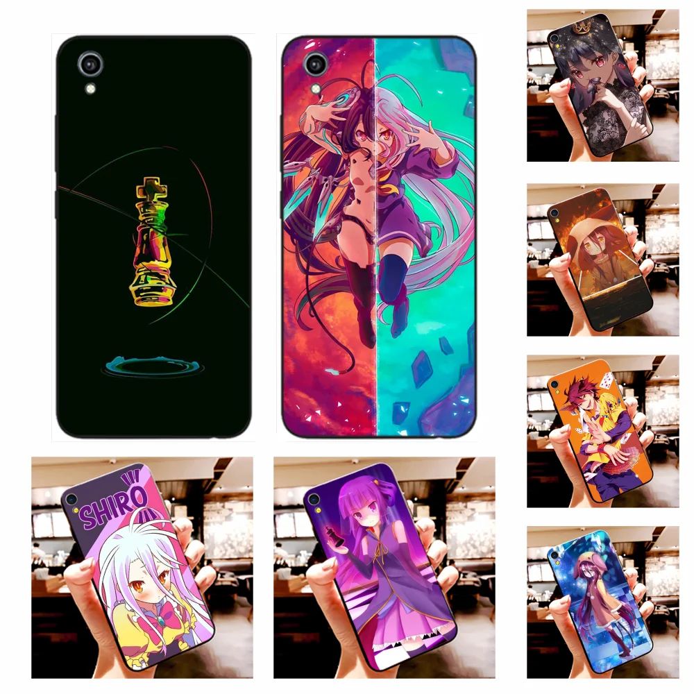 

NBDRUICAI Anime Game NO life TPU Soft Silicone Phone Case Cover For Vivo Y91c Y17 Y51 Y67 Y55 Y93 Y81S Y19 Y7S Case