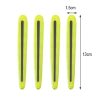4pcs car door handle sticker warning reflective tape auto reflective strips driving safety mark car styling accessories