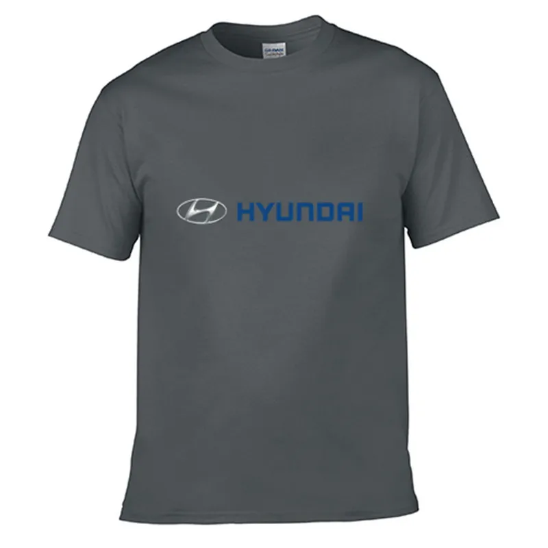

Футболка мужская с коротким рукавом и логотипом HYUNDAI, Повседневная тенниска из хлопка в стиле Харадзюку, модная майка в стиле хип-хоп, лето