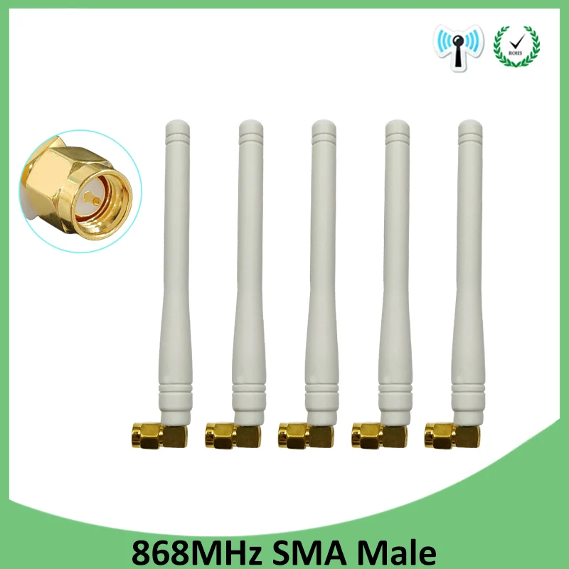 GRANDWISDOM 5/20 шт. 868 МГц антенна 3dbi sma папа 915 lora pbx iot модуль lorawan сигнальный приемник |