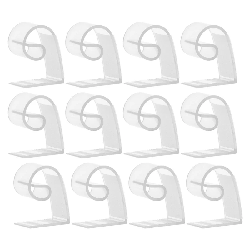 

12Pcs Outdoor Camping Picnic Party Plastic Table Cloth Cover Clips Holders Clamp L5YE