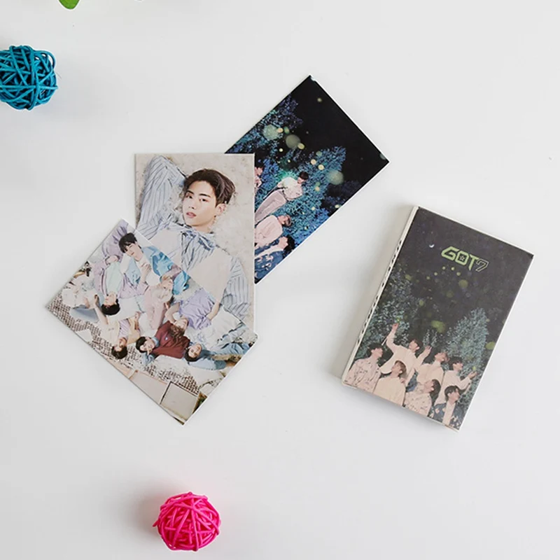 

32Pcs/set GOT7 New Album Present You Lomo Cards Fashion Self Made Paper Poster Photo Card Collection Stationery Set
