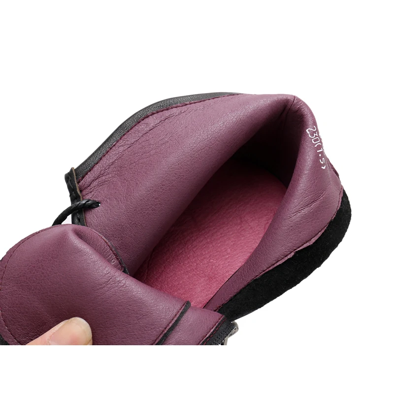 

BEYARNE Handmade Boots Women Comfortable Autumn Genuine Leather Ankle Boots for Women Soft Wedges Platform Shoes Ladies E847