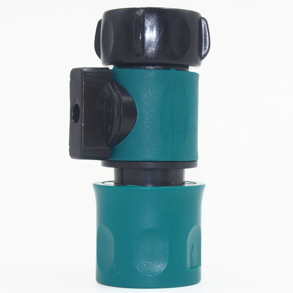 Садовый быстрый адаптер соединитель смесителя с клапаном остановки воды