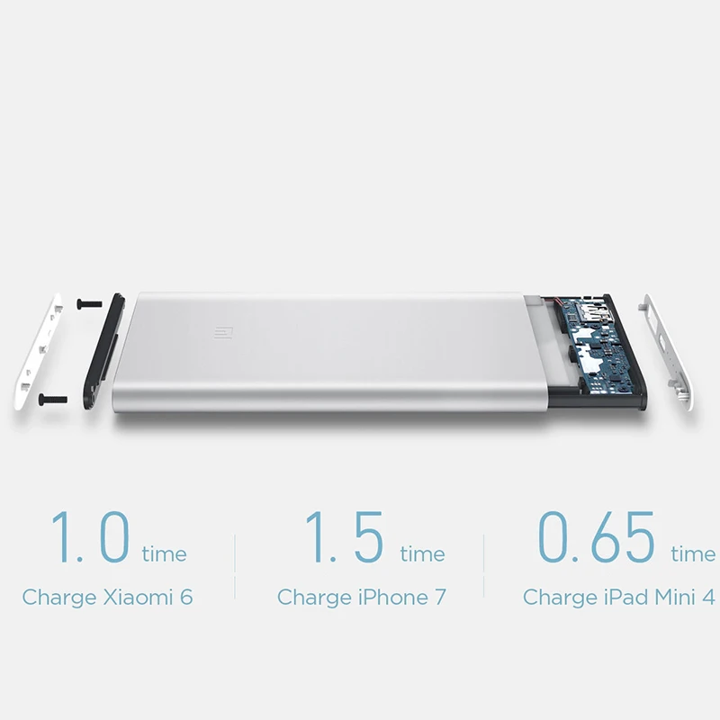 Xiao mi power Bank 2 5000 мАч PLM10ZM bank портативный внешний аккумулятор для зарядки |