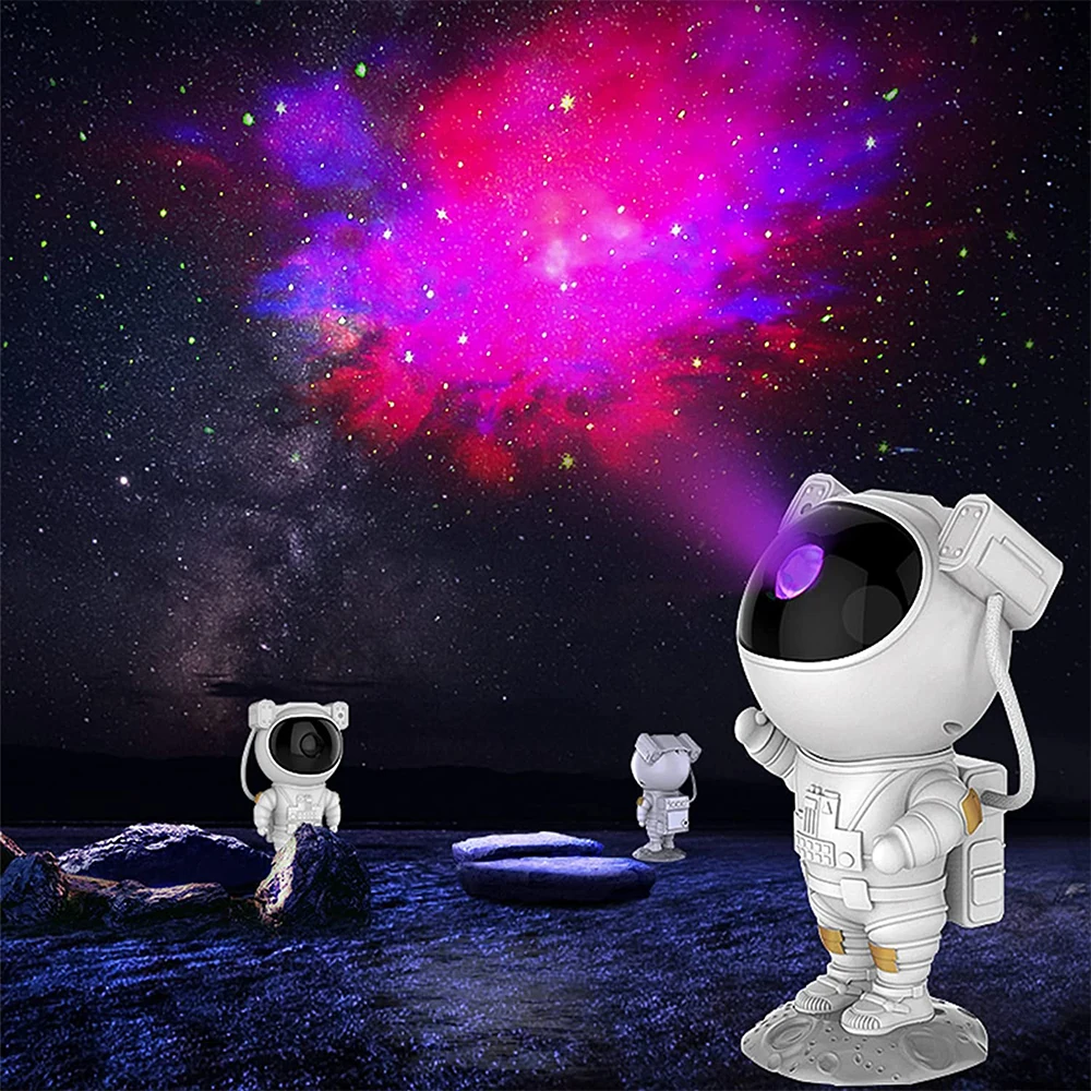 

Проекционная лампа «звездное небо» с галактикой, ночник с Usb для дома, спальни, декор для комнаты, декоративные светильники с астронавтом, по...