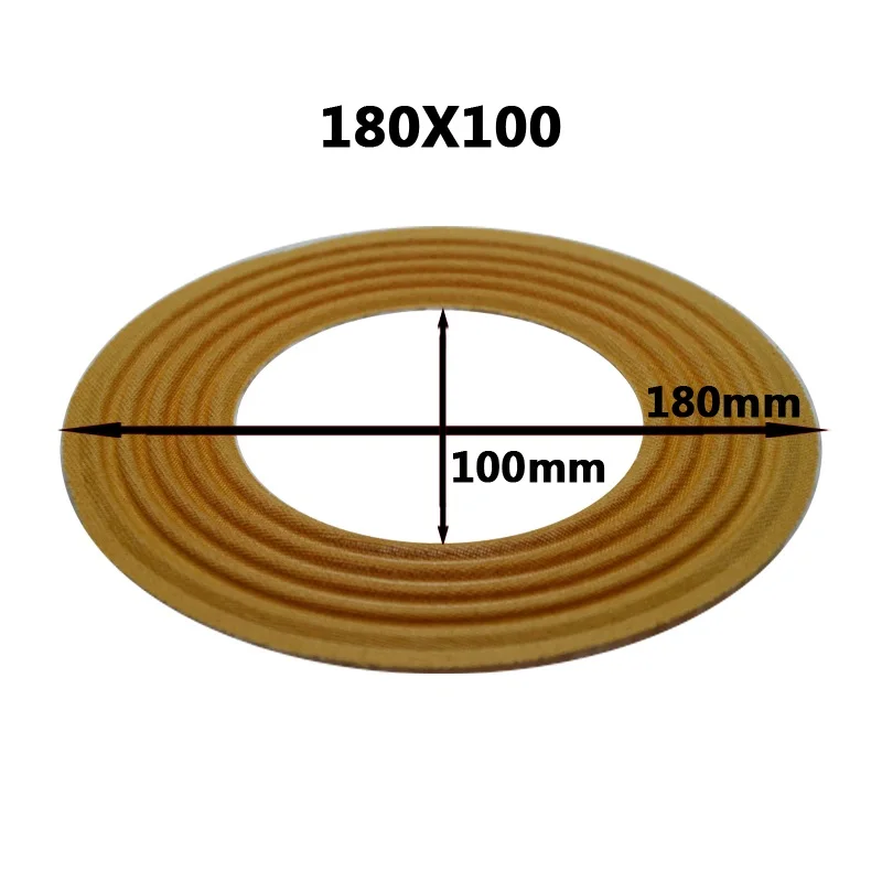 180x100mm 2 шт. 49,5/51,5/65,5/75,5/100 об/мин бренд OD180mm Упругая волна громкий Динамик сабвуфер низкочастотный динамик с басами Динамик ремонт паук демпфер - Цвет: 180x100mm