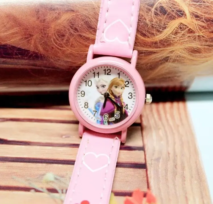 Кварцевые часы для девочек с эльзой | Наручные