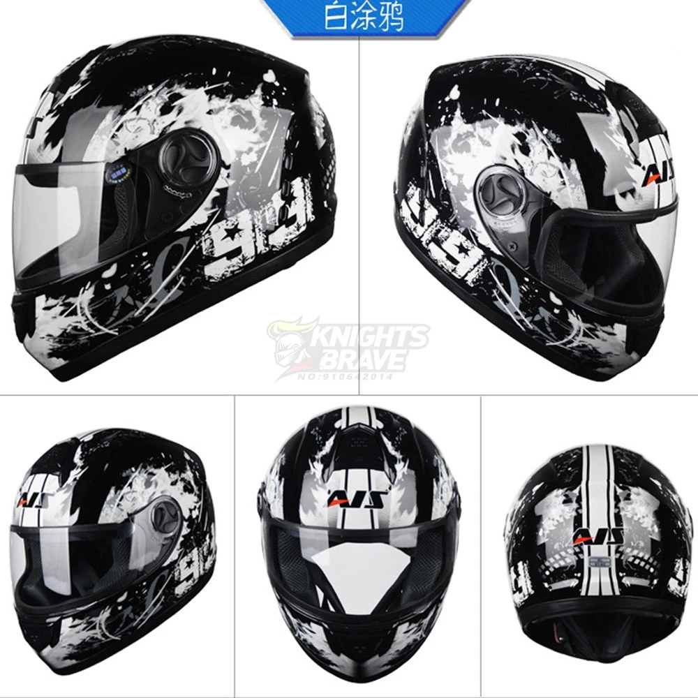 AIS мотоциклетный шлем полный уход за кожей лица Casco Moto Для мужчин мотоцикл