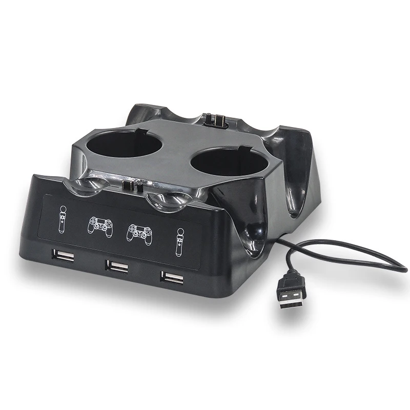 Зарядная док-станция для PS4 PS Move геймпад 4 в 1 с зарядным устройством подставка
