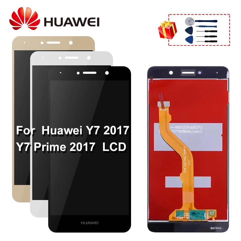 

5.5 Inch For HUAWEI Y7 2017 TRT-L21 TRT-LX1 LCD Display Touch Screen Digitizer With Frame For Huawei Y7 Prime 2017 LCD DiSplay