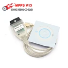 ECU Программатор SMPS MPPS V13.02 V13 K CAN Flasher чип-тюнинг Remap MPPS V13.02 OBD2 автомобильный диагностический кабель с поддержкой нескольких языков