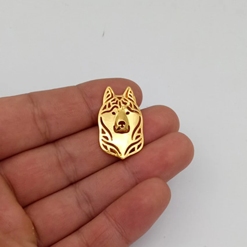 Модная мультяшная брошь в виде собаки Сибирский хаски булавки на воротник