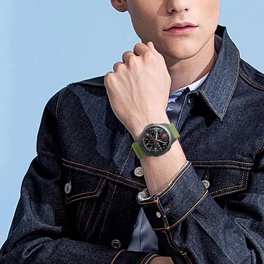 

galaxy watch 46mm for Samsung Gear S3 Frontier Amazfit Bip huawei watch Gt nato Strap 22mm watch band nylon Bracelet watchband