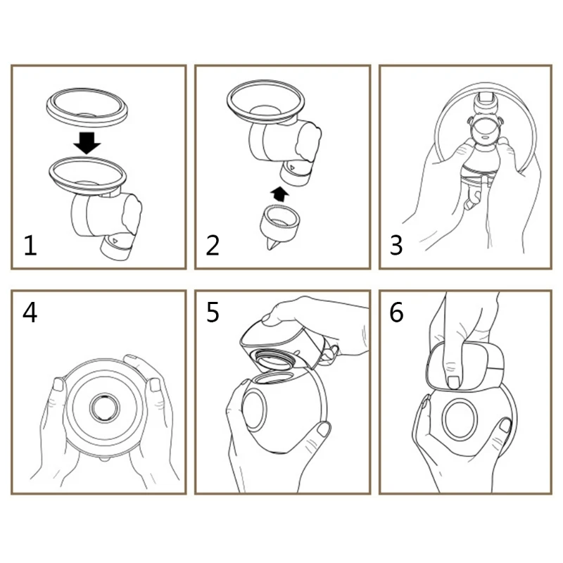 Extractor de leche el&eacute;ctrico, orde&ntilde;ador autom&aacute;tico, silencioso y port&aacute;til, manos libres-4