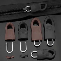 5pcsset replacement zipper tags zip fixer for clothes black zipper pull fixer for travel bag suitcase clothes tent backpack