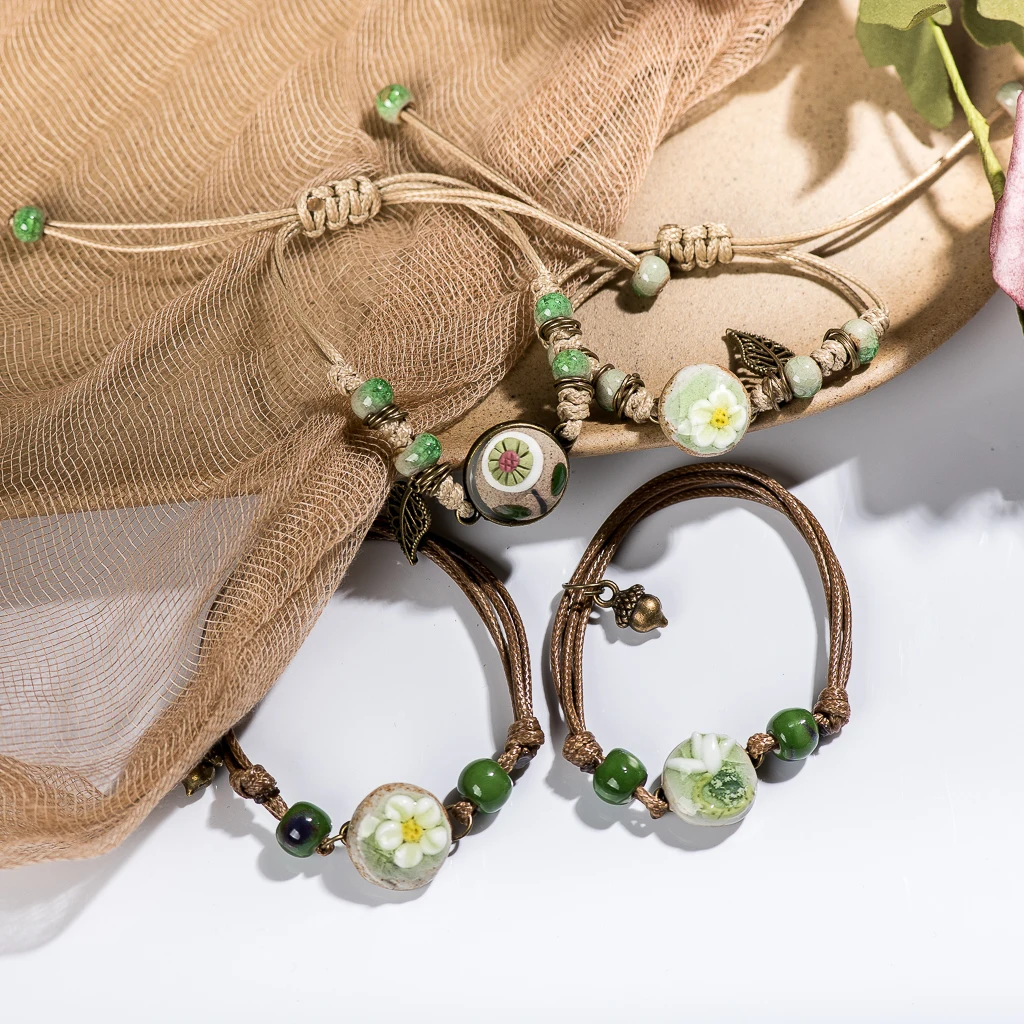 Лесная серия Подвеска из керамики разминаемая вручную керамика регулируемый DIY