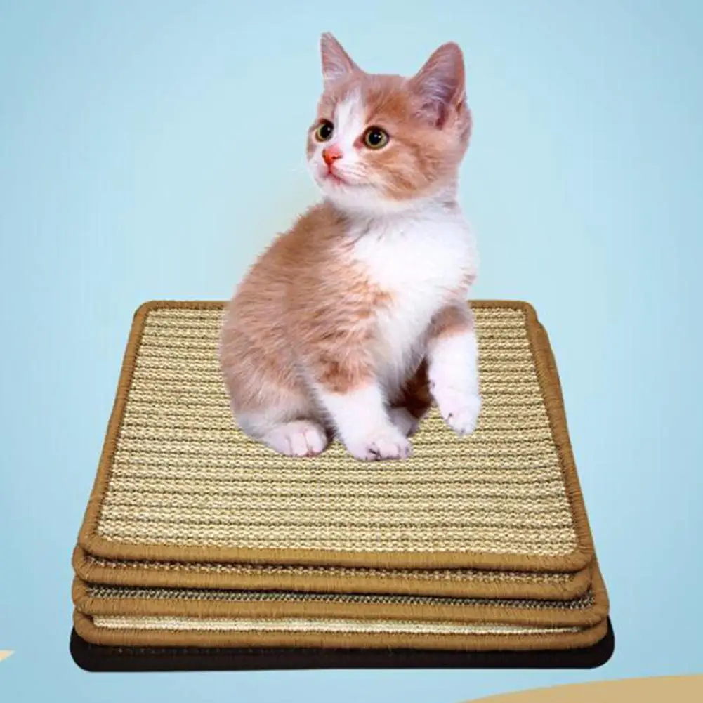 Одеяло кошка царапины Pad латексная Нижняя Блокировка края ПЭТ коготь