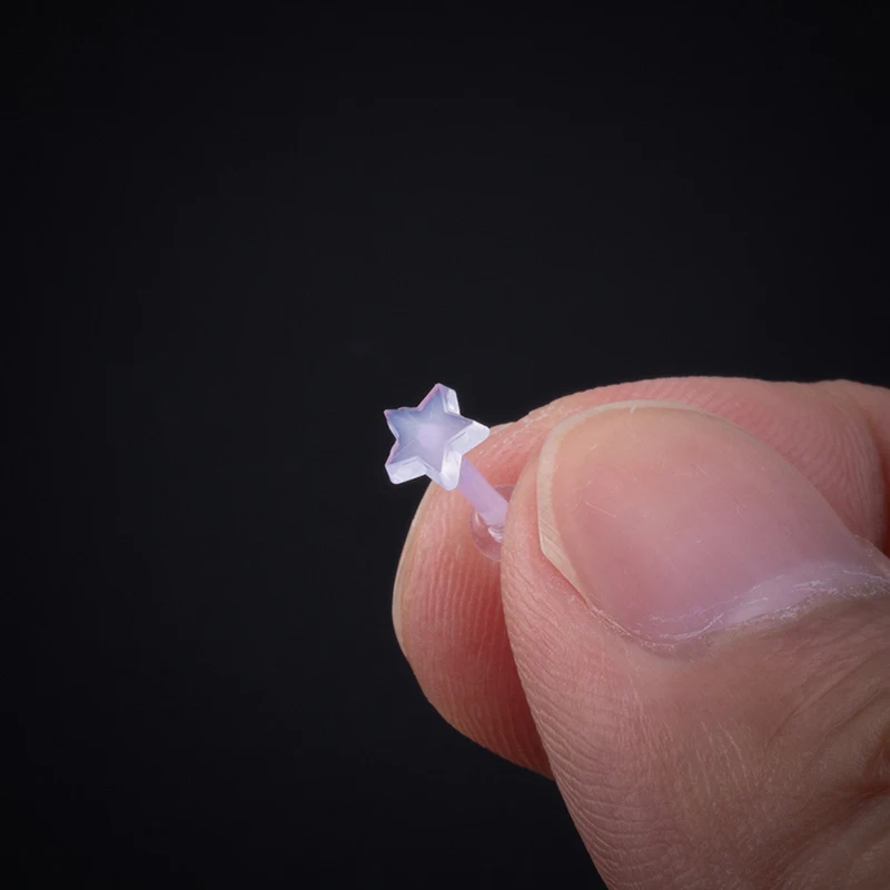 

2-6pcs Acrylic Stud Earings Set for Women Prevent Allergy Cartilage Earring Bar Helix Heart Ear Piercing Girl Body Jewelry 16G