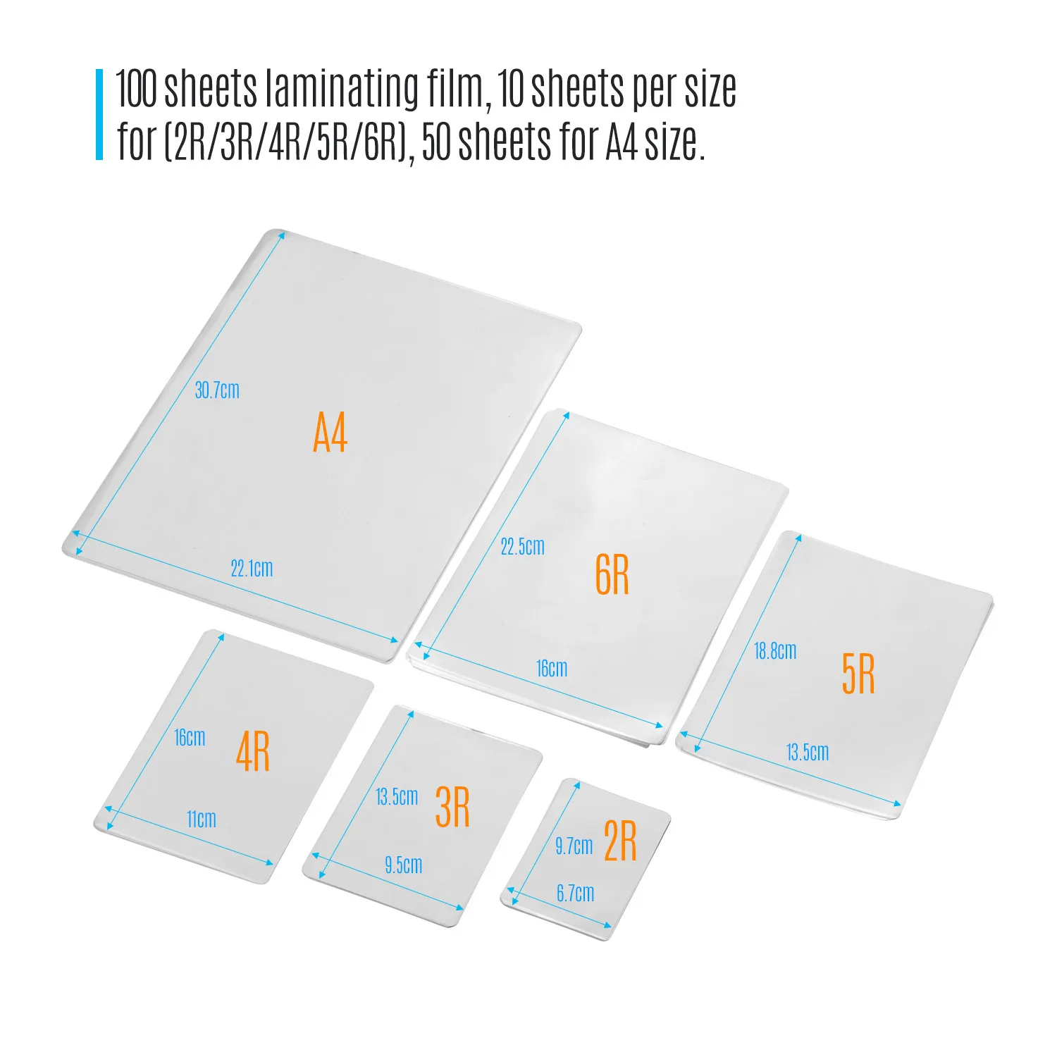 80mic термоламинирующие пленочные пакеты ПЭТ прозрачный лист фотобумага для