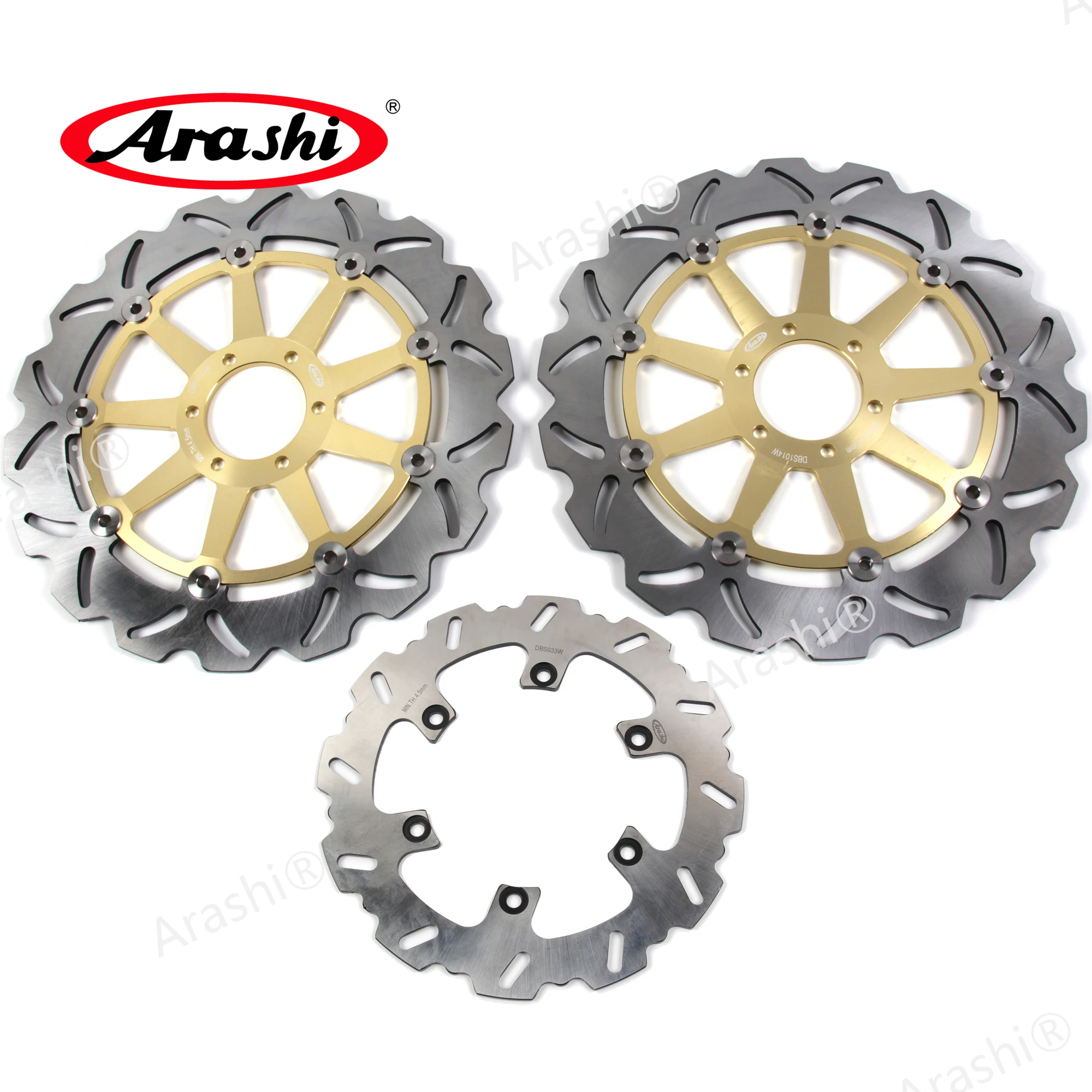 

Arashi 1 Set CNC Motorcycle Full Floating Disk For YAMAHA FZR GENESIS 1000 1987 1988 1989 Front Rear Brake Disc Brake Rotor