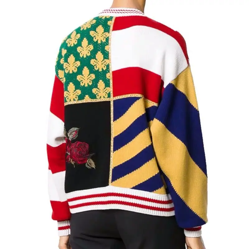 Runway Sweater Designer Luxury Pull Knitted Jumper Tops Ladies Pullovers Big Size Large Women Long Sleeve Couple Clothes | Женская