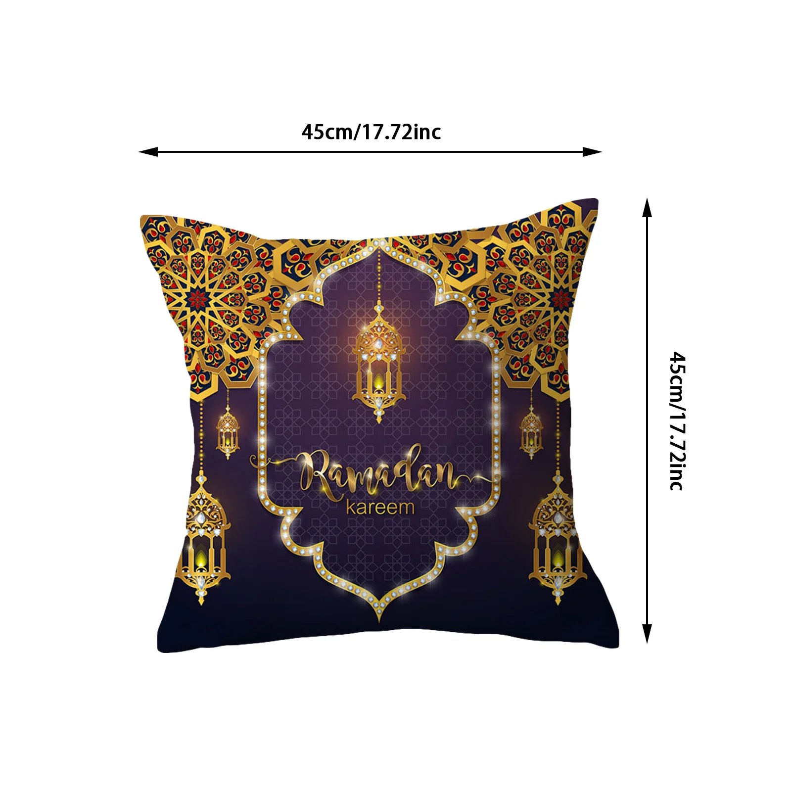 

Ramadan Throw Pillow Covers Muslim Decorative Cushion Case