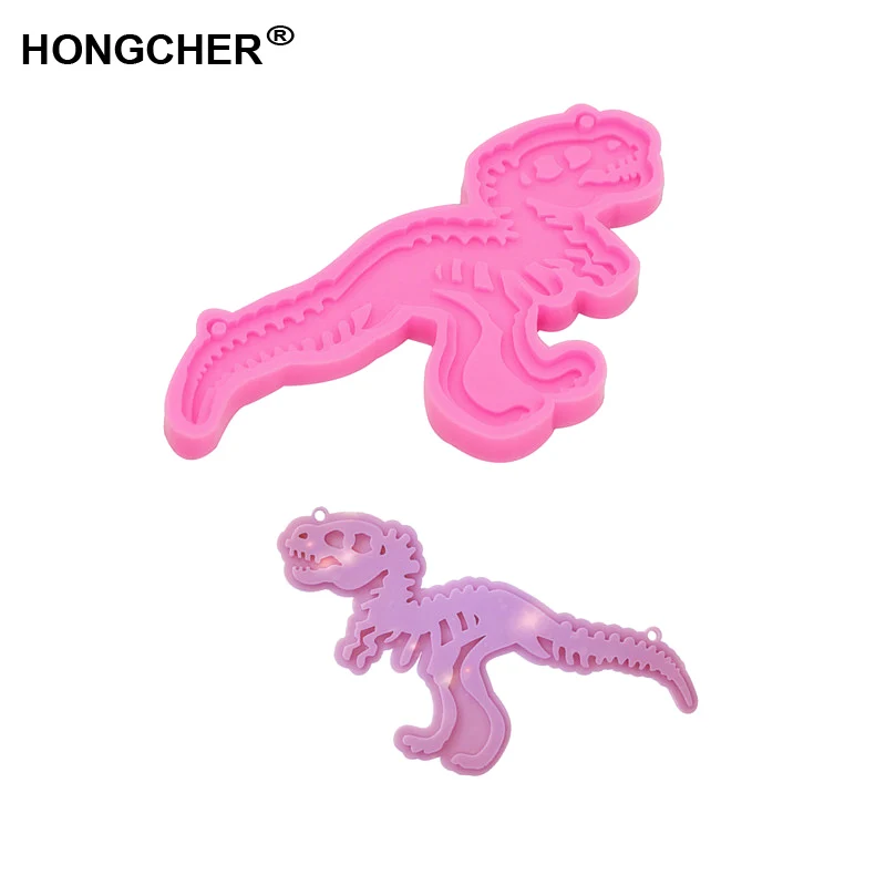 Новая форма для ключей с динозавром подвесок Гибкая силиконовая выпечки