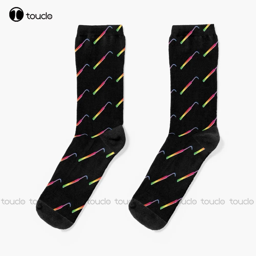 

Pride Aneurysm Hook Socks White Soccer Socks Men Unisex Adult Teen Youth Socks Personalized Custom 360° Digital Print Funny Sock
