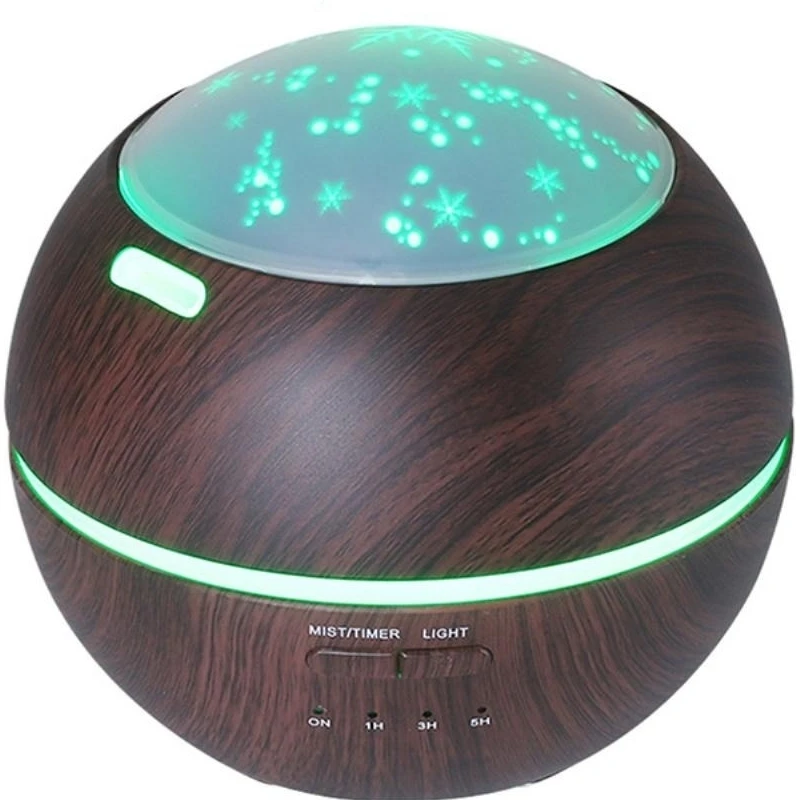 

Licht- und Schattenaromadiffusor Holzmaserung Umgebungslicht Kreativer Ultraschallaromadiffusor Haushaltsbefeuchter