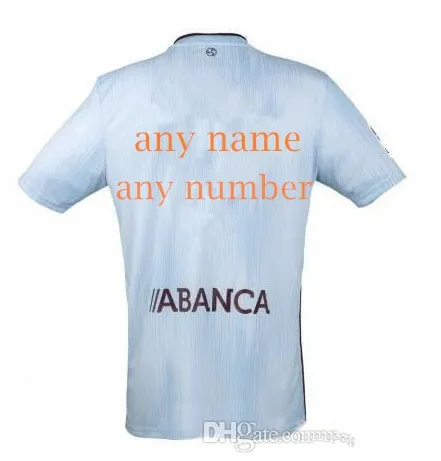 Nueva 19 20Celta Vigo camisetas de foutbol a casa camisetas IAGO ASPAS SIATO adulto chaleco traje envatio бесплатно - Цвет: custom