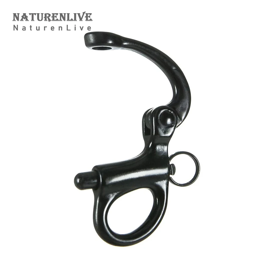 2 шт. черная фиксированная защелкивающаяся Скоба из нержавеющей стали 316