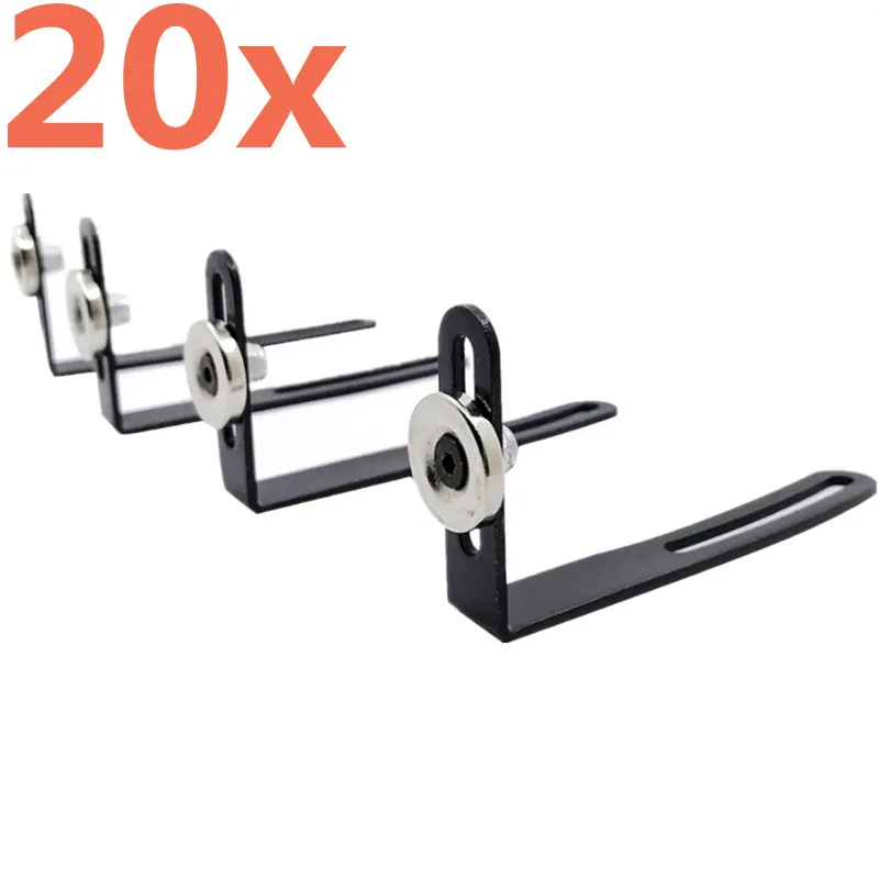 

Металлический L-образный кронштейн для корпуса, 20 шт., с установленной магнитной подставкой, запчасти для 1/10 радиоуправляемых гусеничных ал...