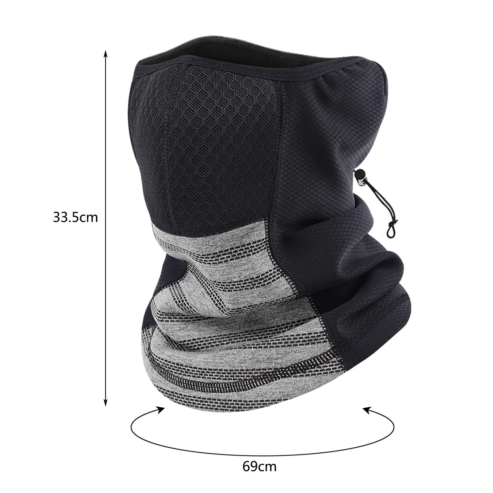 Холодная зимняя маска на все лицо флисовая для головы и шеи теплая велосипедная