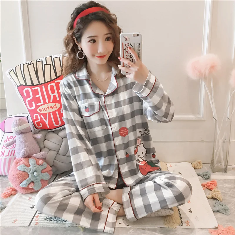 Хлопковая пижама для послеродовых беременных женщин и осенне зимние костюмы