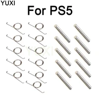 yuxi 10pcs new ps5 l2 r2 trigger button spring metal replacement r2 l2 trigger buttons component buckle for ps5 controller parts
