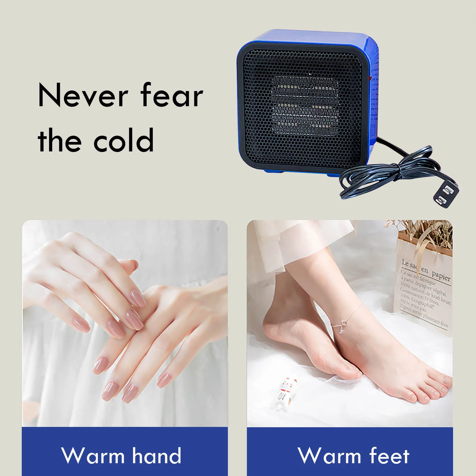 900 Вт Мини Портативный электрический нагреватель настольный вентилятор теплого