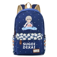 anime uzaki chan wants to hang out backpack for women girls cute canvas bag flowers wave point school backpack travel bag