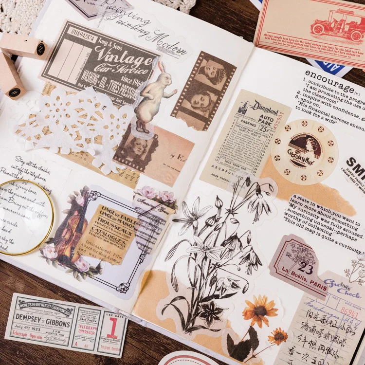 Mohamm Ретро прагматизм Matchbox в коробке стикер пакет руководство журнал дневник